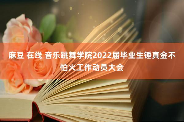 麻豆 在线 音乐跳舞学院2022届毕业生锤真金不怕火工作动员大会